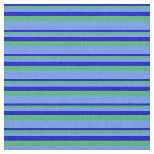 Tecido Azul, Verde marinho e Azul de Cornflower