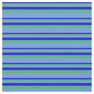 Tecido Azul, Verde marinho e Azul de Cornflower
