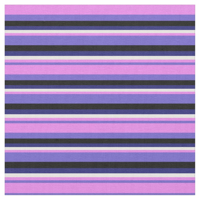 Tecido Azul, Violeta, Branco, Azul e Preto da Meia-Noite (Detalhe)