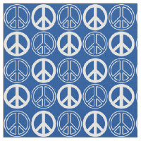 Azul| White Peace Sign and Outlines