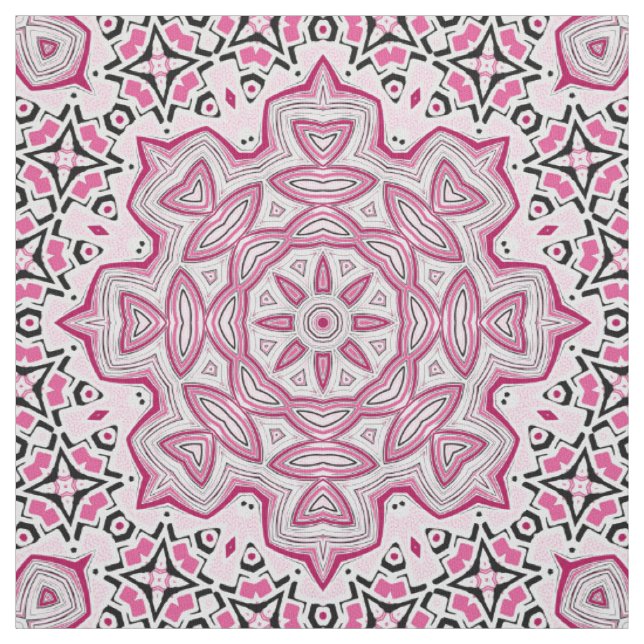 Tecido azulejo de mosaico de mandala abstrato sem soldadu (Modelo)