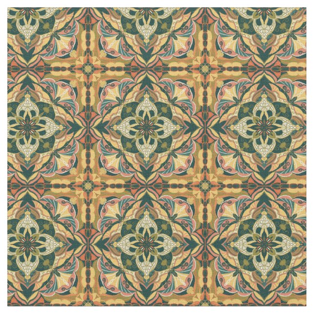 Tecido Azulejo Espanhol Azulejo (Detalhe)
