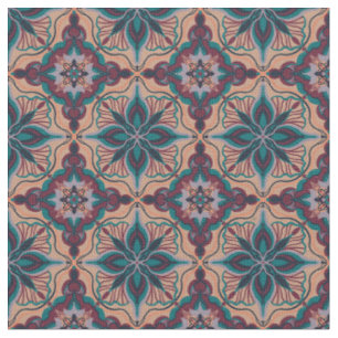 Tecido Azulejo Geométrico de Pastel marroquino