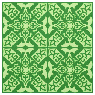 Tecido Azulejo marroquino - verde escuro do pinho