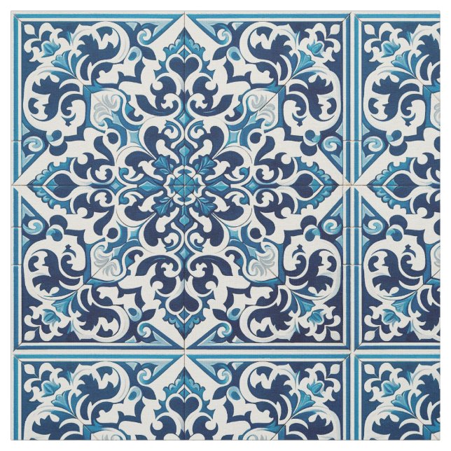 Tecido Azulejo Português (Modelo)