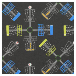 Tecido azulejo preto de cestos de golfe de disco