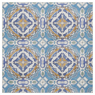 Tecido Azulejos azuis