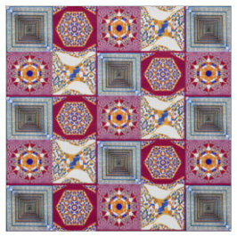 Tecido Azulejos com uma reviravolta moderna