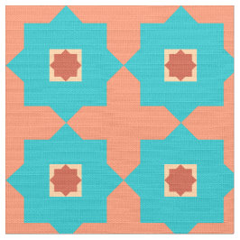 Tecido Azulejos do marroquino da sala da biblioteca