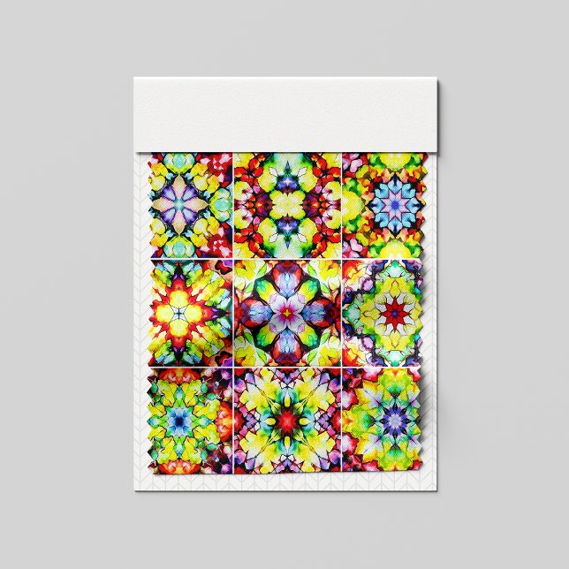 Tecido Azulejos do Mediterrâneo, Azulejos de Tinta Álcool (Criador carregado)