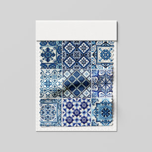 Tecido Azulejos do Mediterrâneo, Portugal, Azulejo, Majol