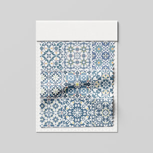 Tecido Azulejos Mediterrâneos, Marroquinos, Maiolica, Azu