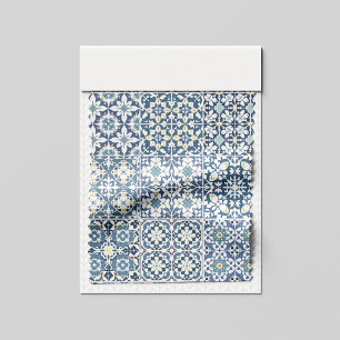 Tecido Azulejos Mediterrâneos, Marroquinos, Maiolica, Azu