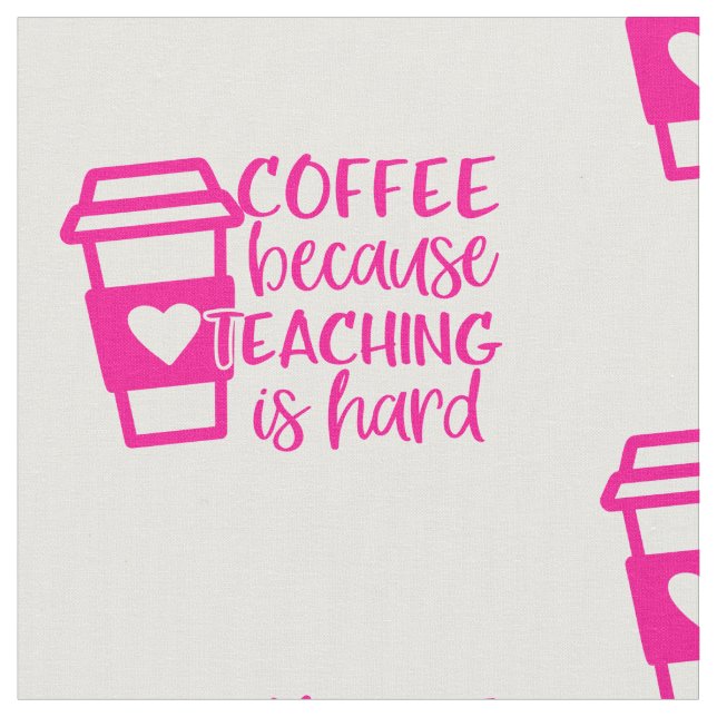 Tecido back to school coffee lover teacher cute (Detalhe)