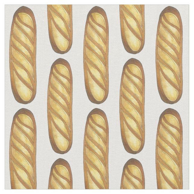 Tecido Baguette French Loaf of Bread Bakery Boulangerie (Detalhe)
