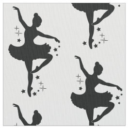 Tecido Bailarina com as estrelas na silhueta