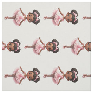 Tecido Balé Ballerina Rosa Negra