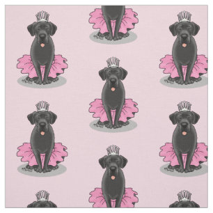 Tecido Balé de Cão, Princesa Negra Labrador