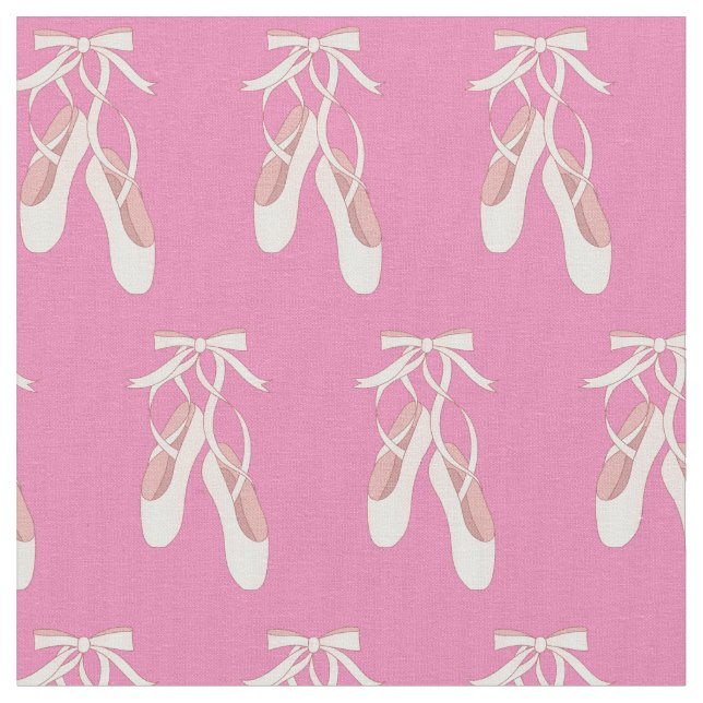 Tecido Balé Ponteiro Calçados Dançarinas Rosa Dançarinas  (Detalhe)