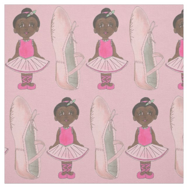 Tecido Balé Rosa Ballerina Slipper Tutu Dance Considerand (Modelo)
