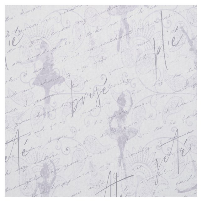 Tecido Ballerina move padrão violeta ID738 (Modelo)