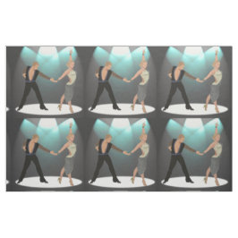 Tecido Ballroom Latino Dancers Casal Com Destaque De 9"