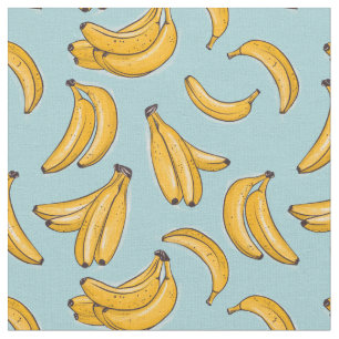 Tecido Bananas aquarela 