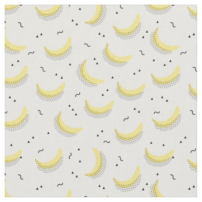 Tecido Bananas geométricas (Detalhe)