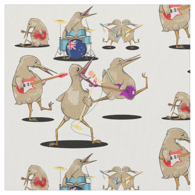 Tecido Banda NZ Music Kiwi (Detalhe)