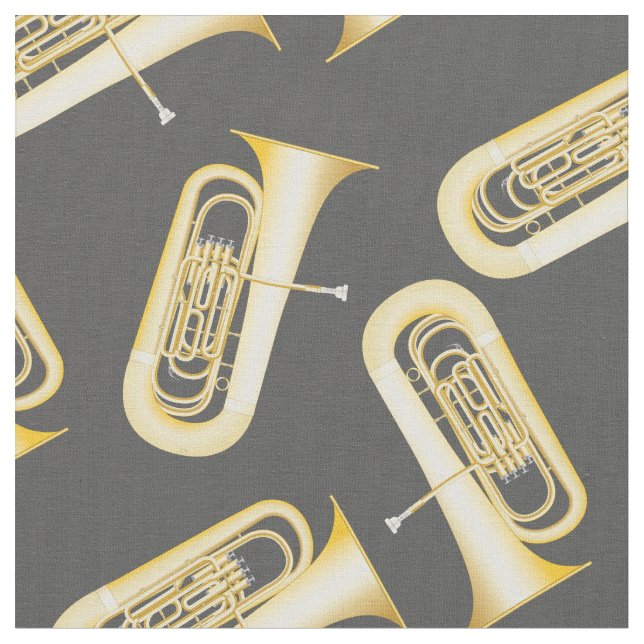 Tecido Banda Tuba - Cinza de Decores Musical Room (Detalhe)