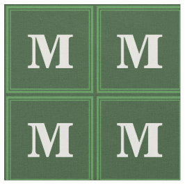 Tecido Banda verde monograma