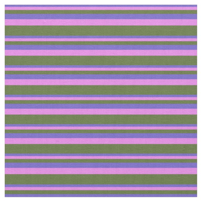 Tecido Bandas Azuis, Violetas e Azeitonas Escuras (Detalhe)