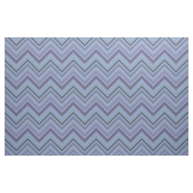 Tecido Bandas de ziguezague de cinza azul (Fat Quarter)