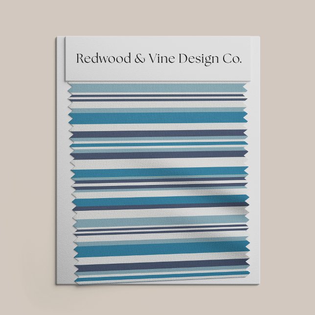 Tecido Bandas múltiplas azuis e brancas (Criador carregado)