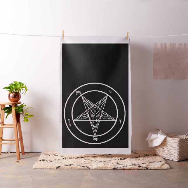 Tecido Bandeira 36" de Baphomet x56 " (In Situ)