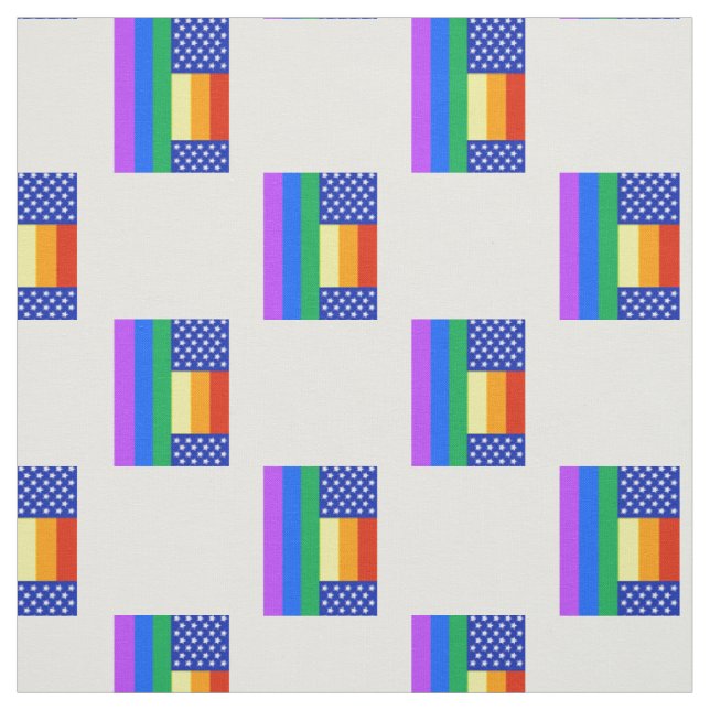 Tecido Bandeira americana do arco-íris de LGBT (Modelo)