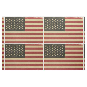 Tecido Bandeira americana do vintage