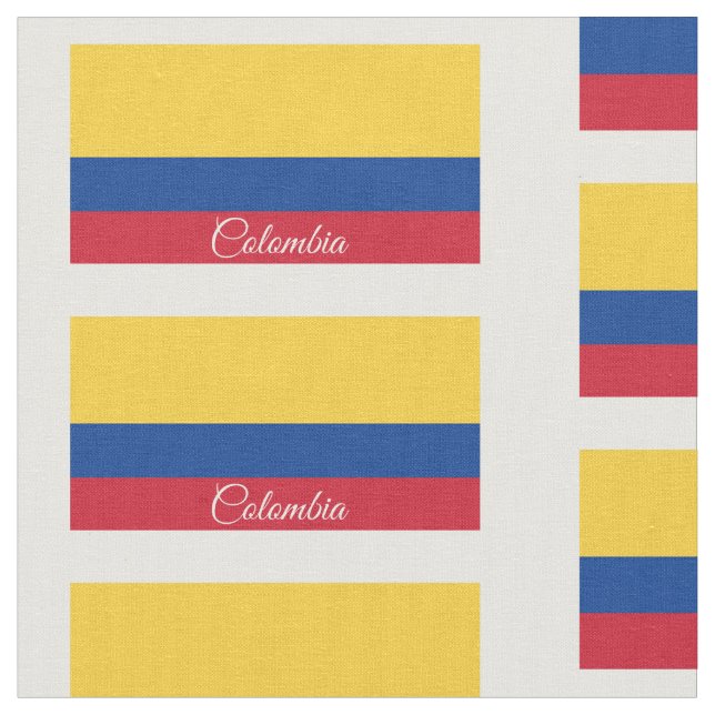 Tecido Bandeira da Colômbia (Detalhe)