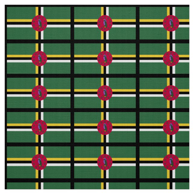 Tecido Bandeira da Domínica (Modelo)