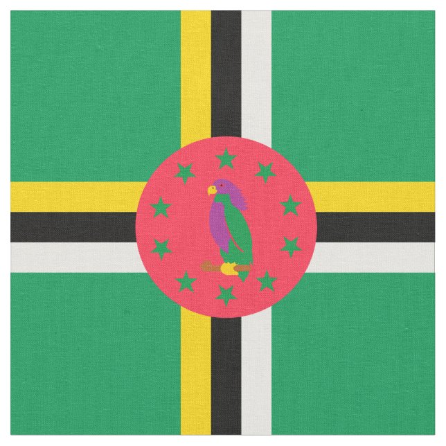 Tecido Bandeira da Domínica (Detalhe)