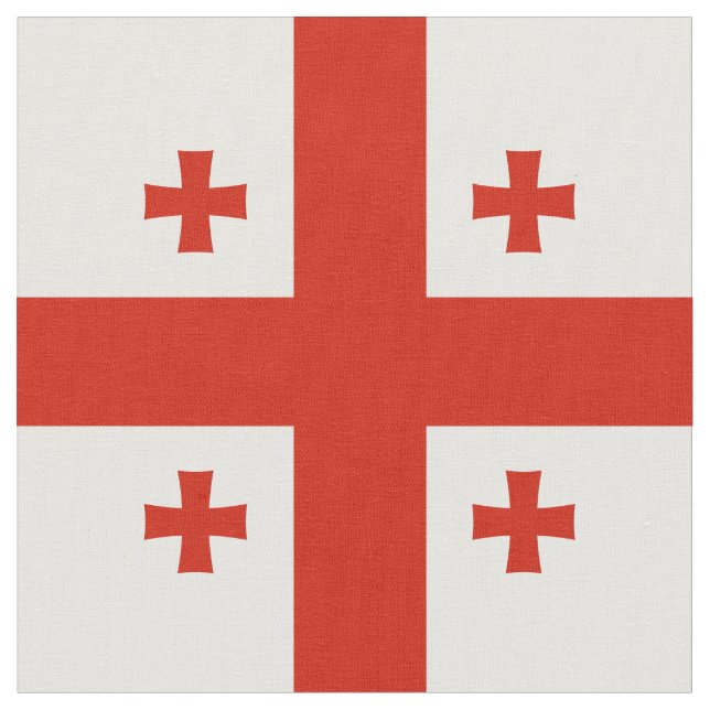 Tecido Bandeira da Geórgia (Detalhe)