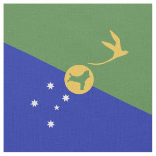 Tecido bandeira da Ilha do Natal