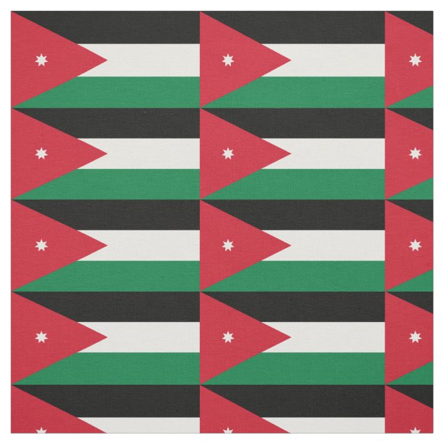 Tecido Bandeira da Jordânia (Modelo)