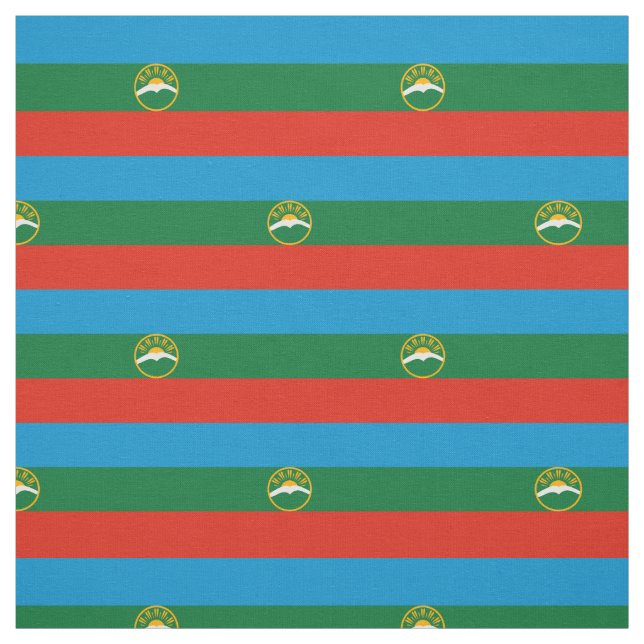 Tecido Bandeira da Karachay-Circássia (Modelo)