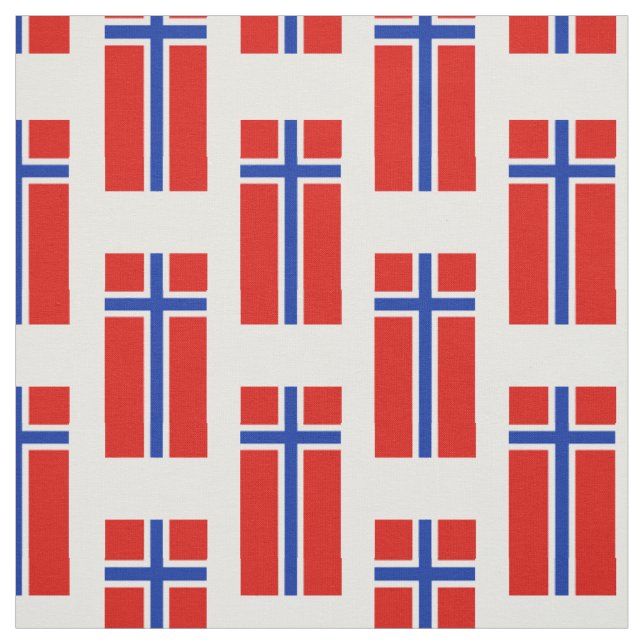 Tecido Bandeira da Noruega (Modelo)
