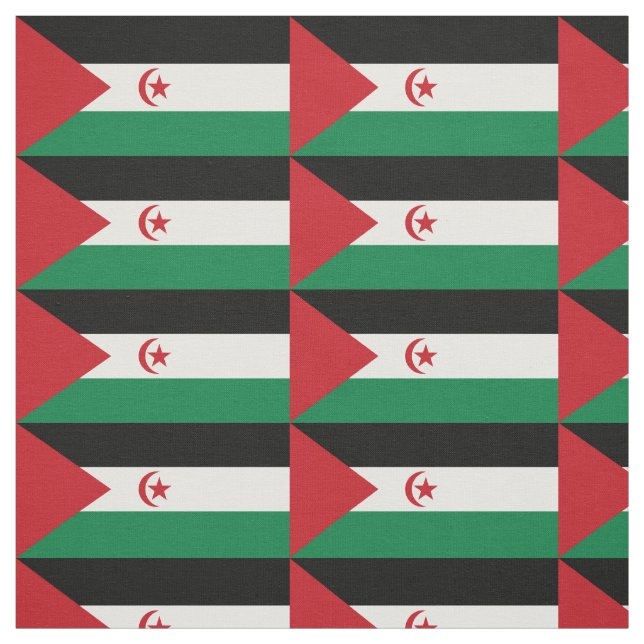 Tecido Bandeira da República Árabe Saaraui Democrática (Modelo)