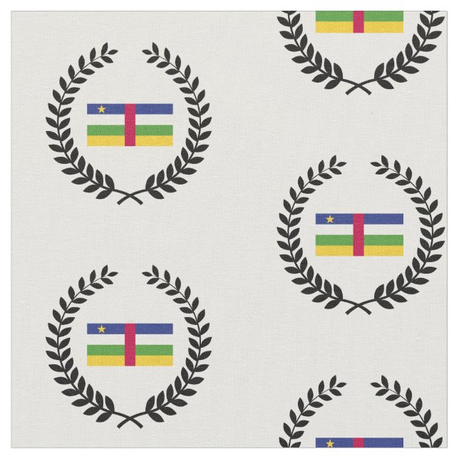 Tecido Bandeira da República Centro-Africana (Detalhe)