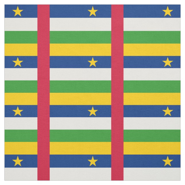 Tecido Bandeira da República Centro-Africana (Modelo)