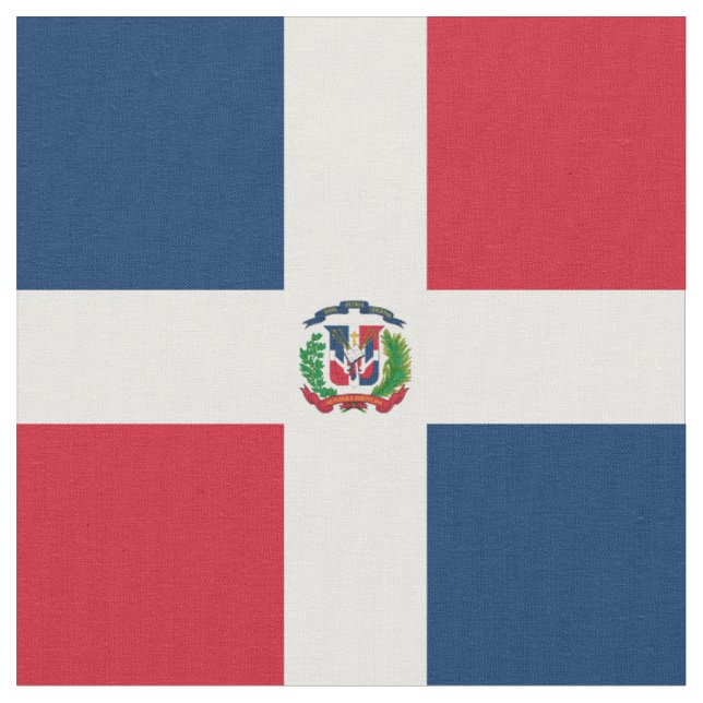 Tecido Bandeira da República Dominicana (Detalhe)