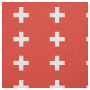 Tecido Bandeira da Suíça